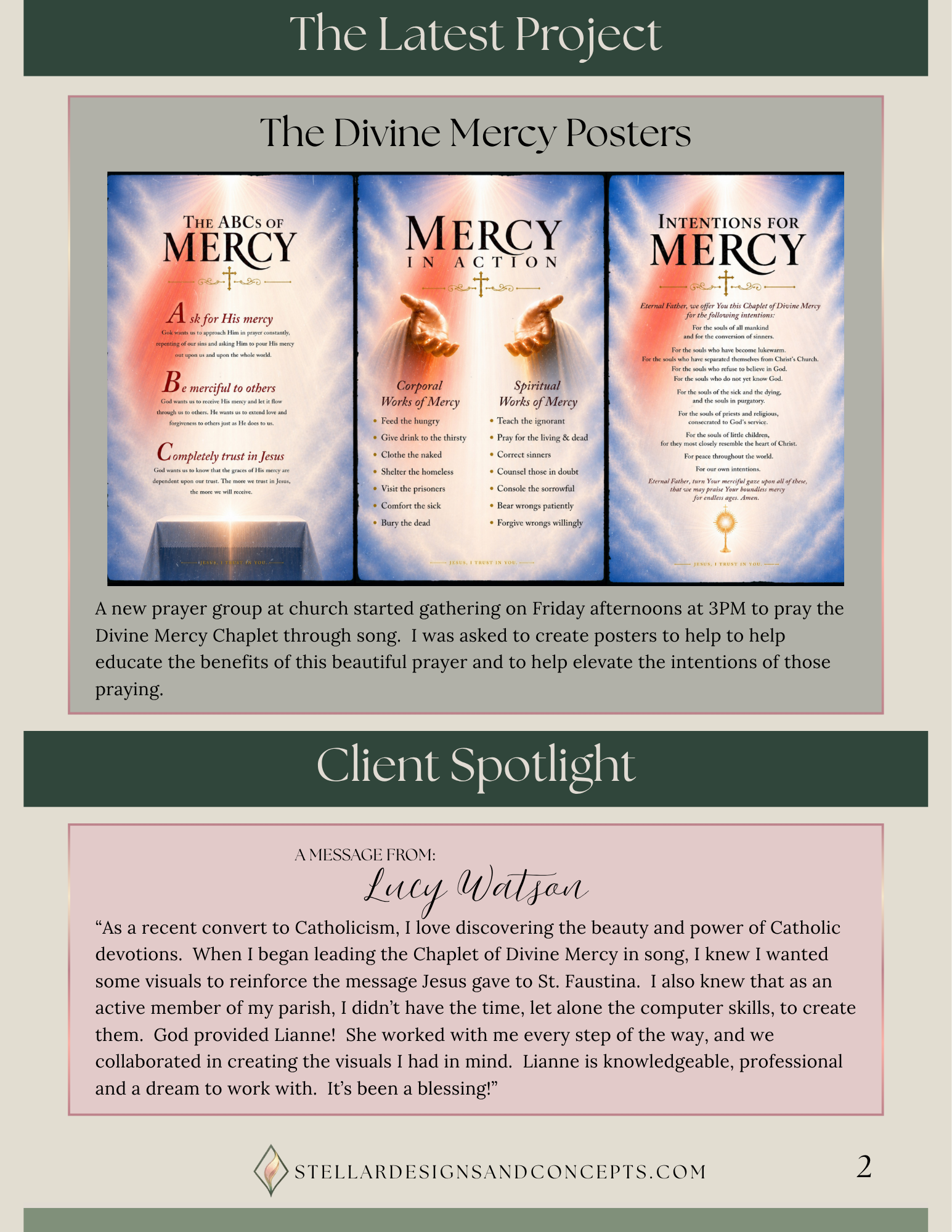 "In the Details" Newsletter for Stellar Designs & Concepts - preview